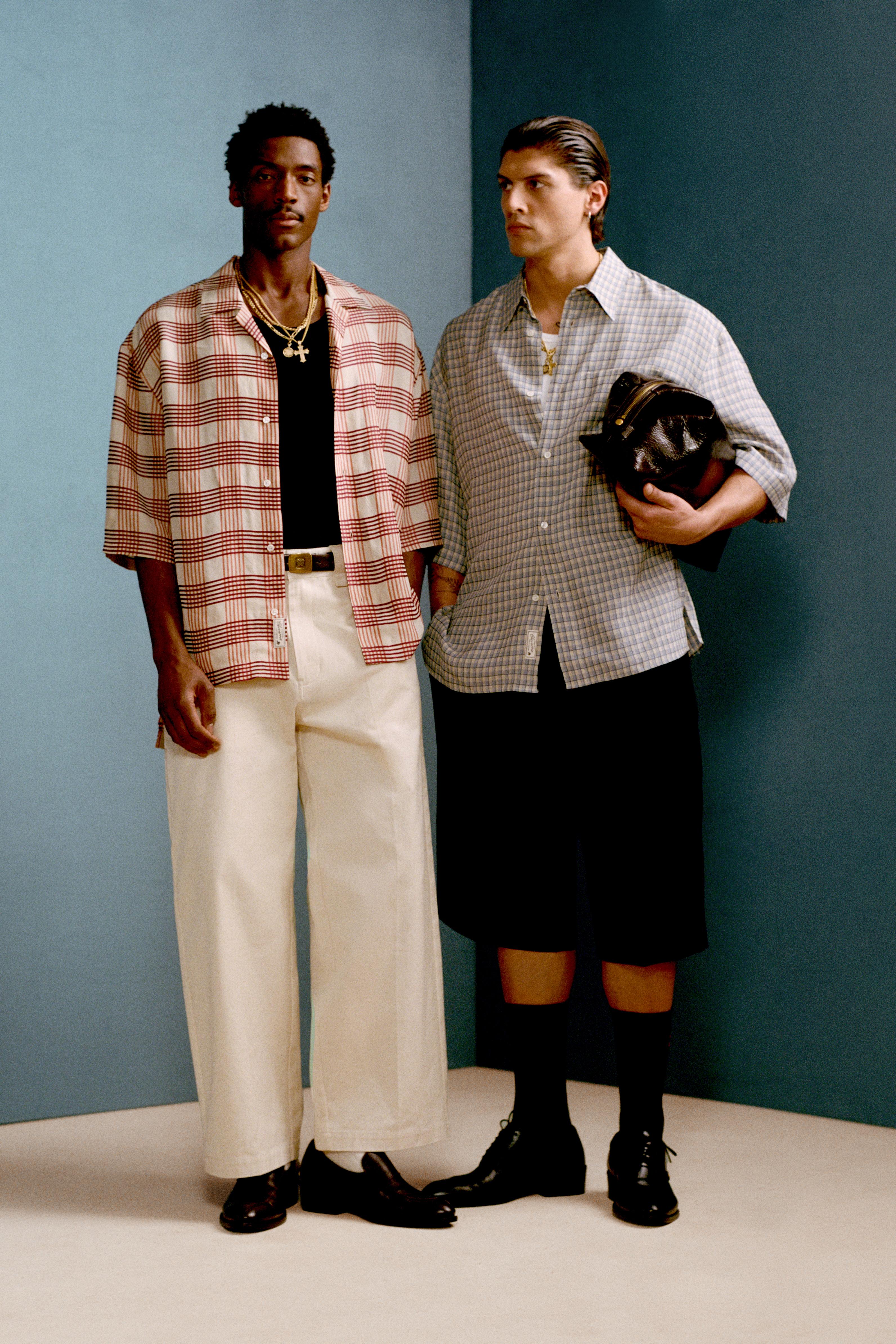 WIDE FIT PLEATED BERMUDA SHORTS WILLY CHAVARRIA X ZARA